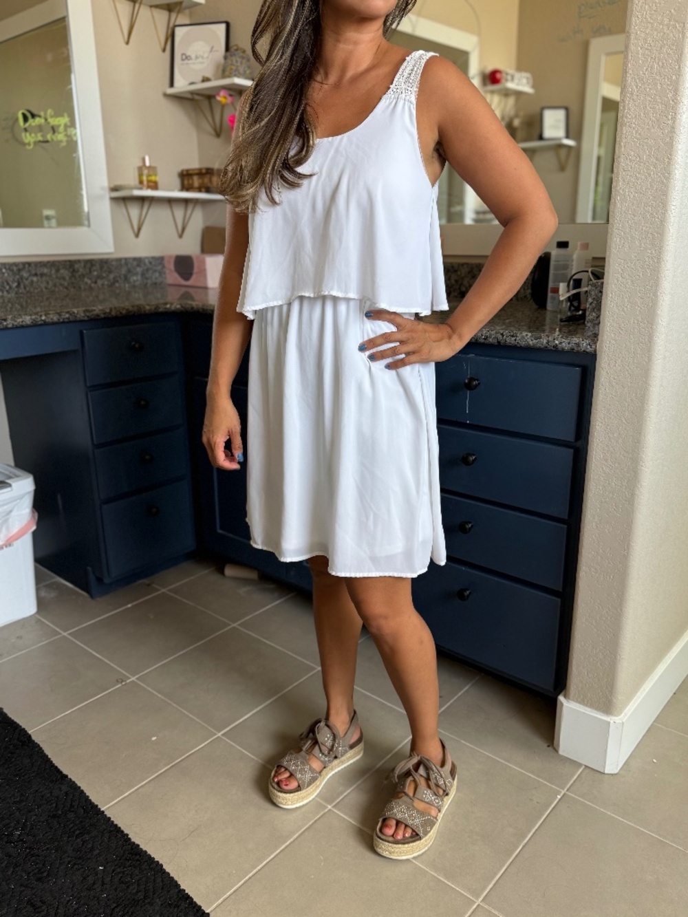Rue 21 White Dress Lace Straps